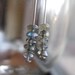 Modern Labradorite and Sterling Silver Bar Earrings