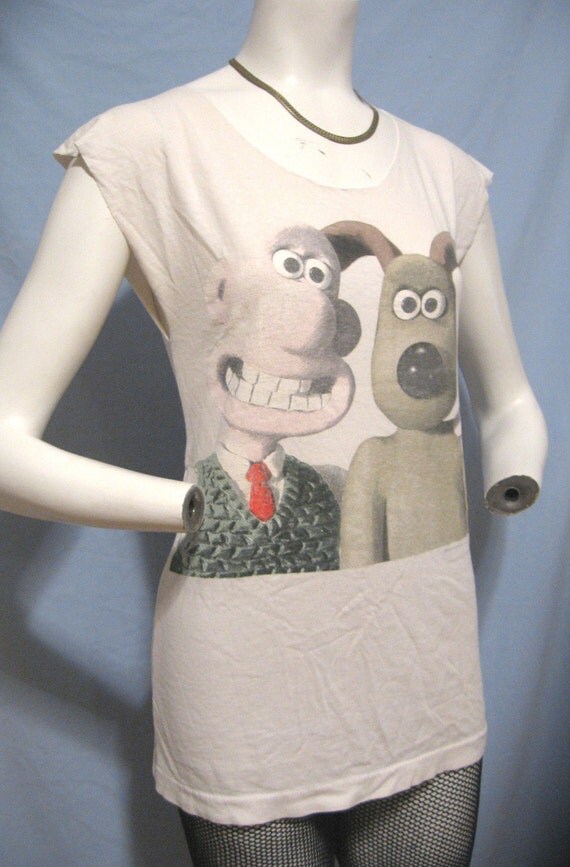 wallace and gromit vintage shirt