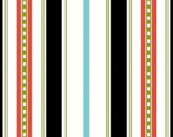 Summertime Stripes in Black by Barbara Jones for Henry Glass - 1 Yard