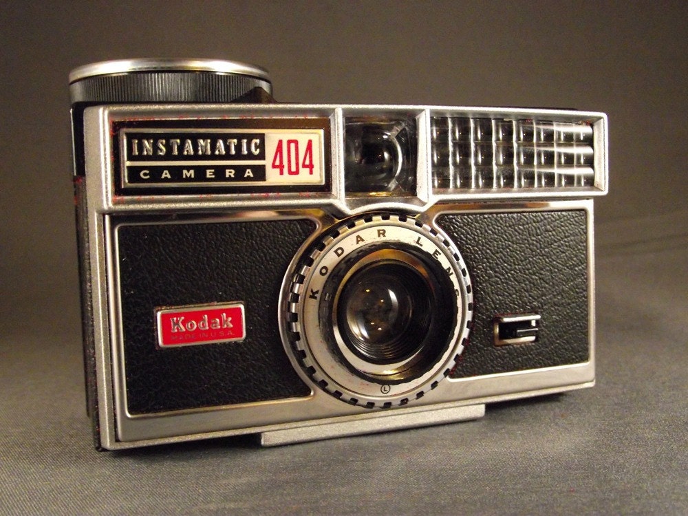 1960's Kodak Camera Instamatic 404 with Hard Case and