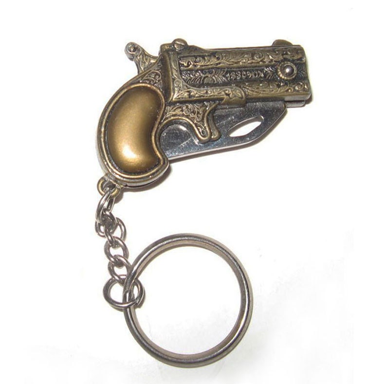 Vintage Mini Gun Knife Keychain Winchester