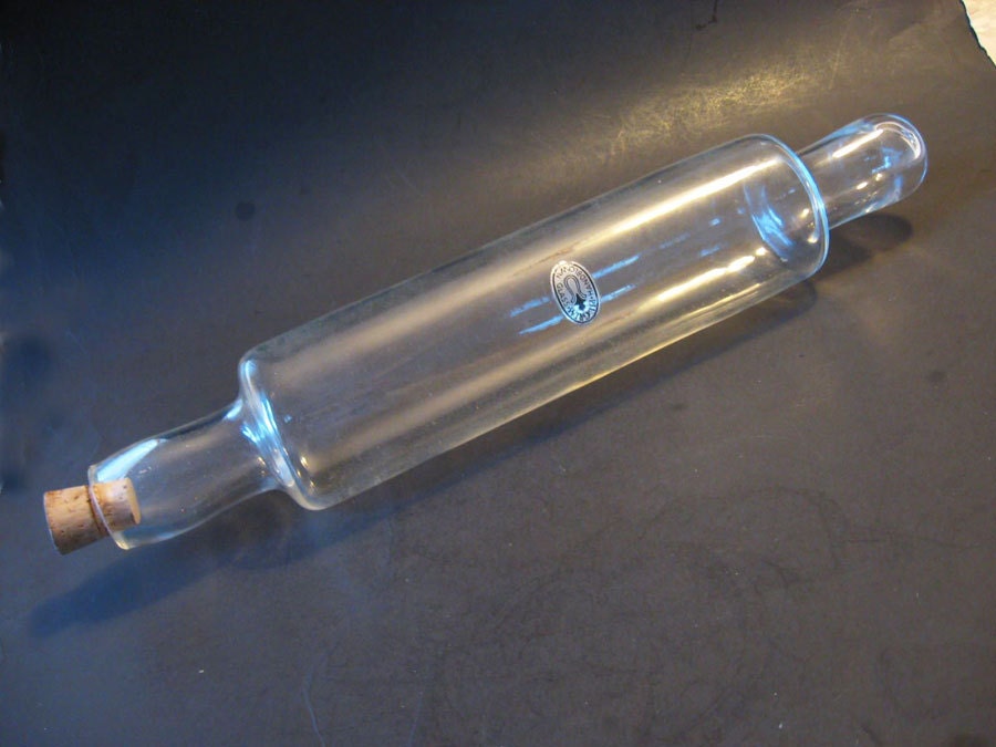 Vintage Hand Blown Glass Rolling Pin by Pilgrim with Orig.