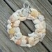 Shell Wreath - 4 1/4 inch - Natural Shell Wreath - Beach Home Decor - Shell Wall Hanging