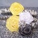 Wedding Garter - Yellow and Gray, Custom colors available