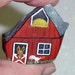 Red mule barn Americana miniature dish garden moss terrarium decor farm ranch kitchen OOAK hand painted rocks by Rockartiste