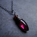 Scarlett Garnet and Oxidized Sterling Silver Necklace on Etsy--Luxe by CircesHouse