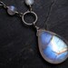 Moonstone Necklace, AAAA Grade Moonstone on Sterling Silver - Moon Glow by CircesHouse on Etsy