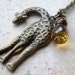Giraffe Necklace, Animal, Quartz, Gemstone, Quartz, Brown