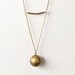 Ball, Chain, and Pyrite Necklace - Last One