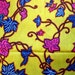 Blue and Pink nature African wax print batik fabric BY THE YARD 100% cotton.