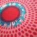 Teal and Pink African wax print batik fabric 100% cotton