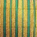 Green stripe African wax print batik fabric BY THE YARD 100% cotton