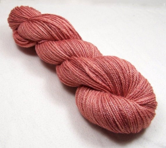 Bamboo / Wool blend DK Weight Yarn Salmon