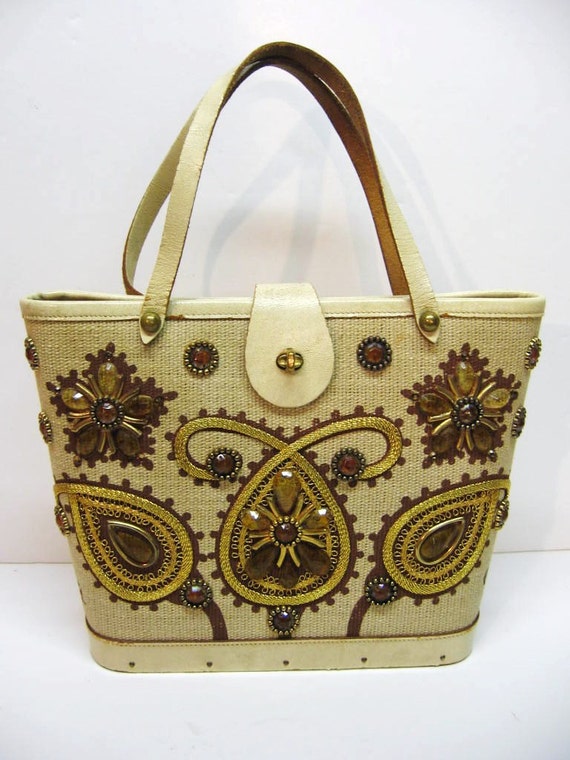 Vintage Enid Collins of Texas PAISLEY Handbag by DimeStoreVintage