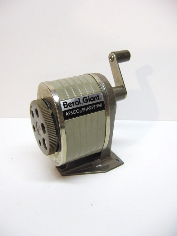 Vintage Berol Giant Pencil Sharpener Industrial Retro