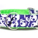 1.5 inch Martingale Collar - Bats & Skulls - Free Shipping