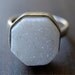 SALE Vanilla diamond druzy bezel set ring sterling silver