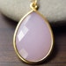 Lilac Chaledony Gold Necklace