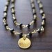 Black Onyx Disc Necklace