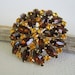 Vintage Autumn Rhinestone Brooch Large Prongset RESEVED FOR LINDA