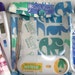 Small Ouch Pouch tm First Aid Kit For Diaper Bag Car Purse Travel ( 4x5 Animal Menagerie Fabric )