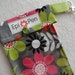 Epi Pen Carrier with Clear Pocket and Clip 4x8 Holds 2 Allergy Auto Injector Pens - Mod Gray Floral Fabric