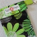 Epi Pen Carrier with Clear Pocket and Clip 4x8 Holds 2 Allergy Injector Pens Black and Kiwi Floral Fabric - Readers Choice Finalist