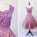 vintage 1950s 50s dress // Fairy Tale Sunset Cupcake Ball Gown Wedding Dress