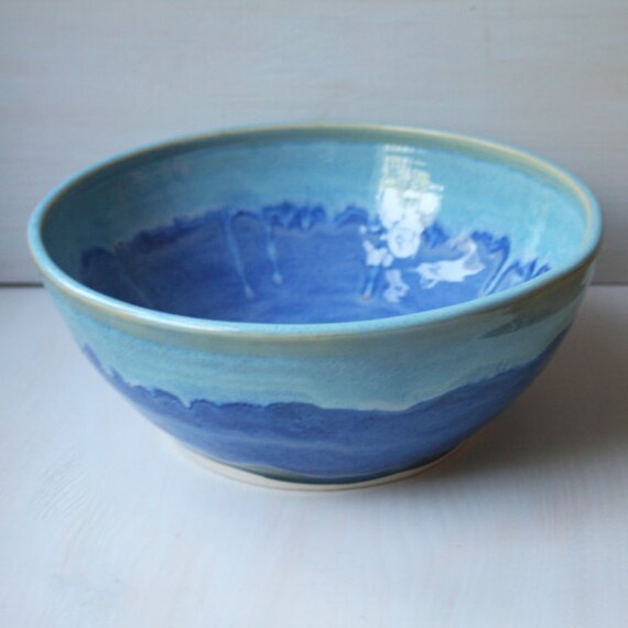 Extra Large Serving Bowl Handmade Ceramic Large by AndoverPottery