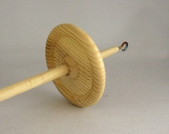 Drop Spindle, top or bottom, collapsible, bare wood, smooth but slightly rough, 1 oz