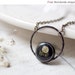 Peony rustic necklace - Jewelry for her (N018)