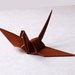 100 Origami Cranes Origami Paper Cranes Paper Crane Origami Crane - 7.5cm 3 inches Japanese Paper - Brown - Small