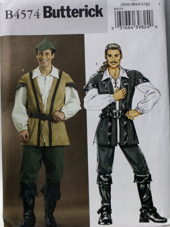 Butterick B4574 Men's Renaissance Costume Sewing