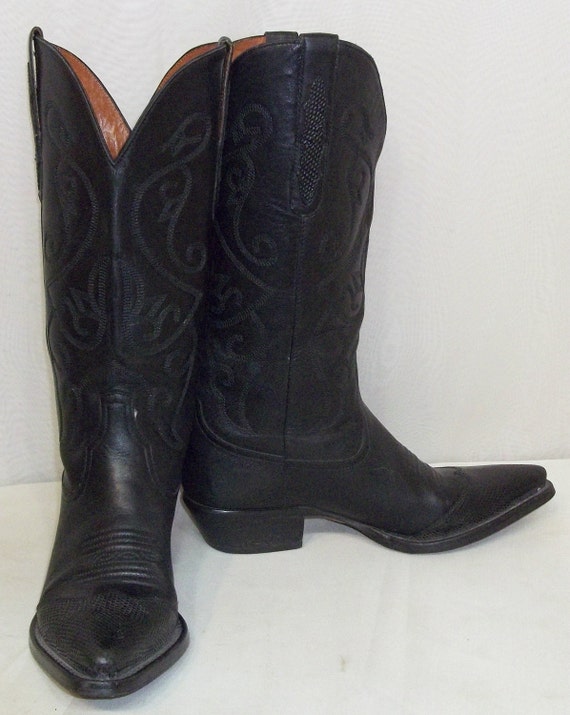 Vintage Nine West Evie Leather Cowboy Western Boots Womens 8 N