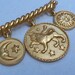 Anne Klein vintage brooch, celestial brooch, leo zodiac sign