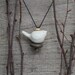 RESERVED FOR JANE Bird necklace,Beach Stone Necklace, spirit bird ,handmade ceramic bird, a personal talisman,mixed media