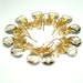 Swarovski Crystals Pearls...Briolette...22K Gold Plated...earrings...Reserve for Sara