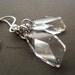 Ultra Modern Bridal Crystal Earrings - swarovski clear crystal sterling silver
