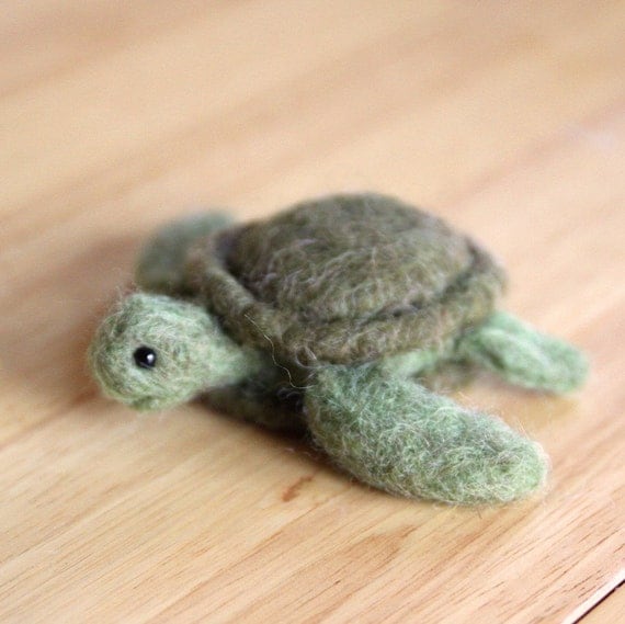 Needle Felted Animal Turtle requested by beth619 by blueberrie
