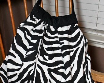 zebra print hobo bag