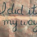 My Way, Modern Embroidered Tapestry, Sinatra Inspired