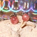Rhodochrosite 6mm Ear Studs Earrings Earings Titanium Post and Clutch Rose Pink Handmade in Newfoundland Hypo Allergenic