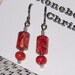 Bright Pink Variscite with Sterling Silver Dangle Earrings Titanium Ear Wires Hypo Allergenic Made in Newfoundland Yin Yang