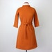 60s goldenrod belted dress (m - l)