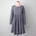 80s dress / cotton smock mini (s - m)