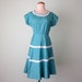 SALE 40s dress / sky blue lace sundress (s - m)