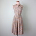 60s dress / floral novelty print cotton sundress (xs -s)