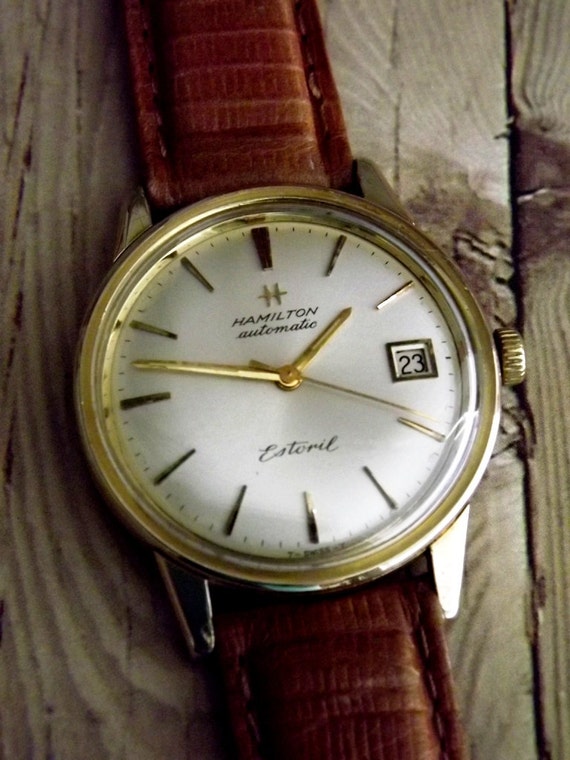 Vintage Hamilton Wrist Watch Men by avintageobsession on etsy