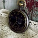 RESERVED LISTING for Jill Myers....Antique Borel & Cie Black Face Pocket Watch by avintageobsession on etsy