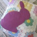 Pillow with Bunny Applique